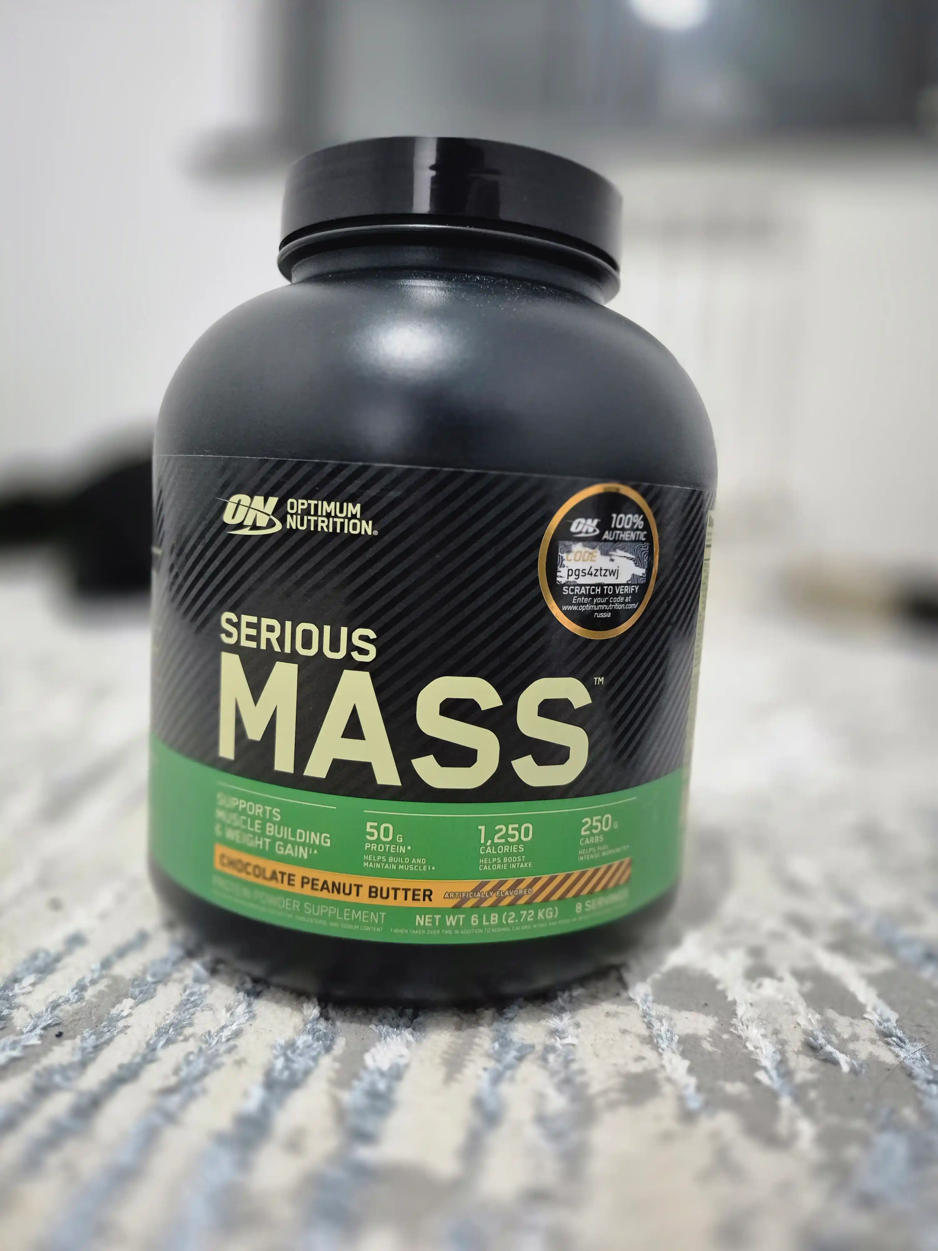Geyner USA Optimum Nutrition Serious Mass, 2,72 kg vazn uchun, creatin va glutamin blan