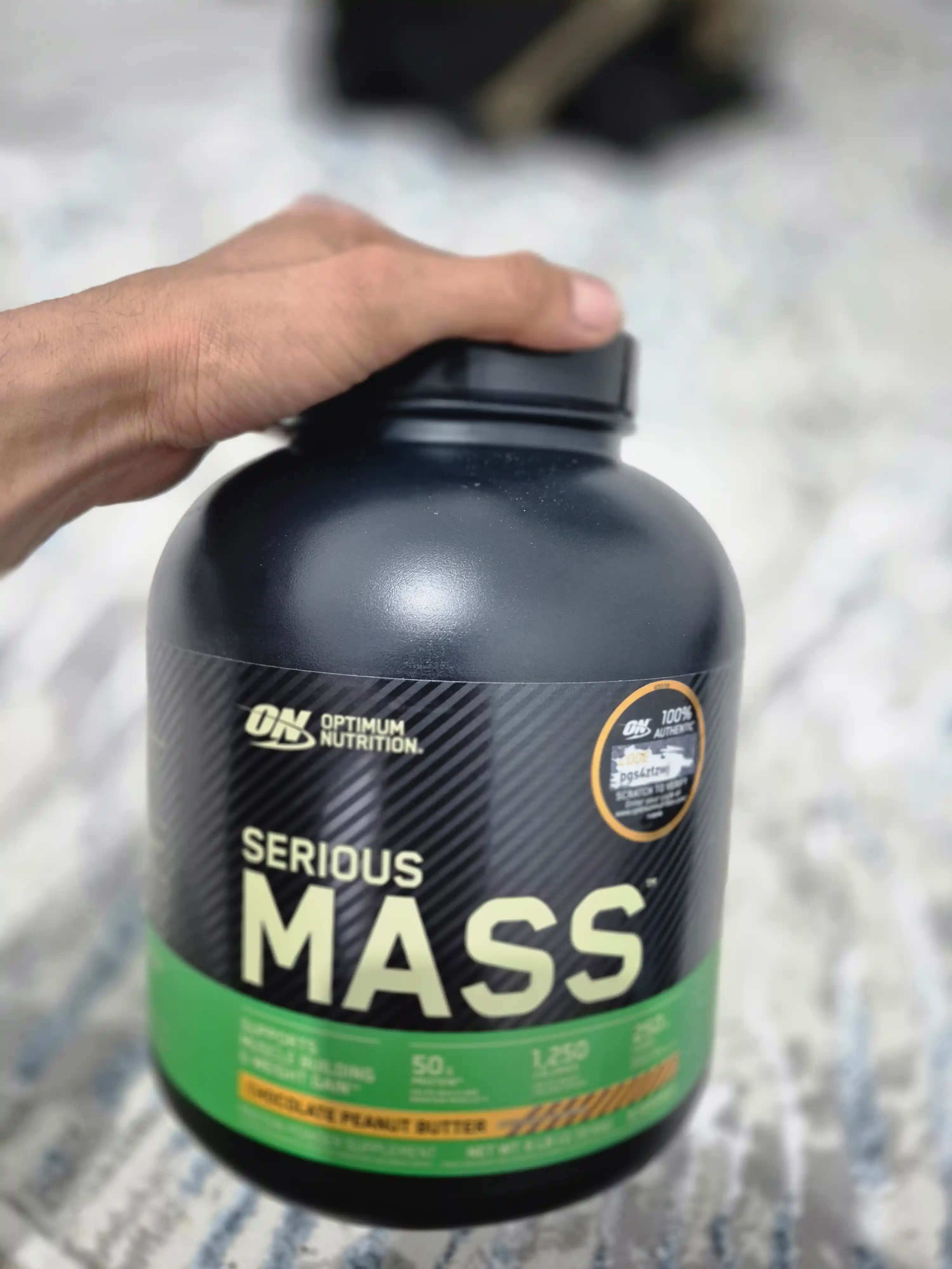 Geyner USA Optimum Nutrition Serious Mass, 2,72 kg vazn uchun, creatin va glutamin blan
