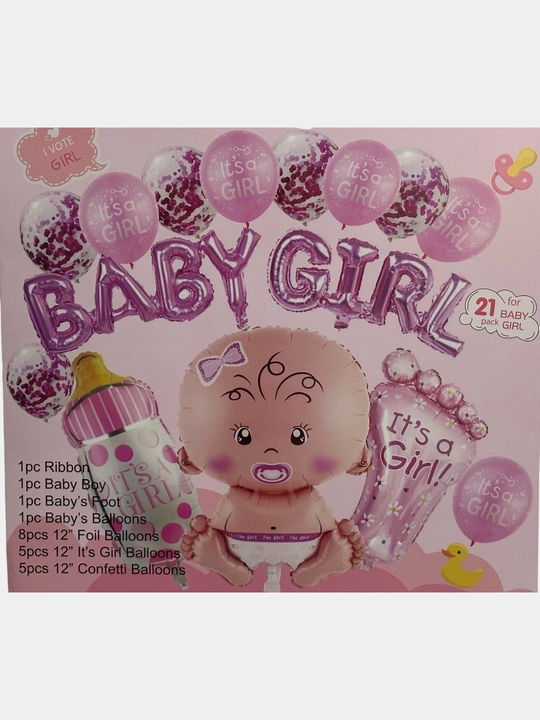 Набор воздушных шаров из фольги baby boy и baby girl и гендерная вечеринка