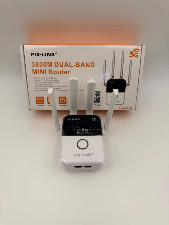 Усилитель сигнала WiFi мини-роутер, репитер 5G 3 в 1 Pix-link 5G 1200Mb/s