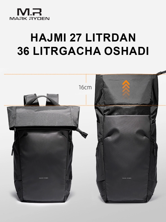 Рюкзак Mark Ryden MR2832 для ноутбука 15,6"-16”, мужской для путешествий