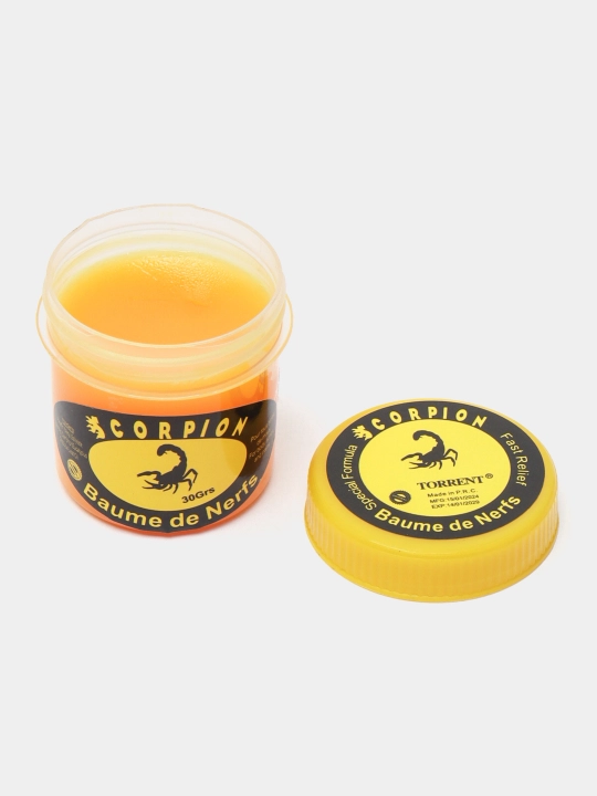 Разогревающий бальзам Scorpion Baume de Nerfs, 30 г, 100 г - 