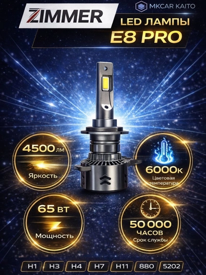 Zimmer LED лампы E8 PRO