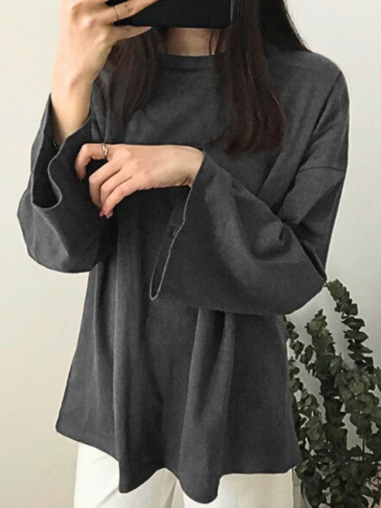 Ayollar uchun oversize longsliv, kofta