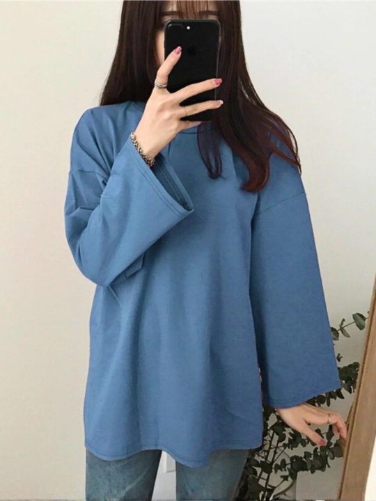 Ayollar uchun oversize longsliv, kofta