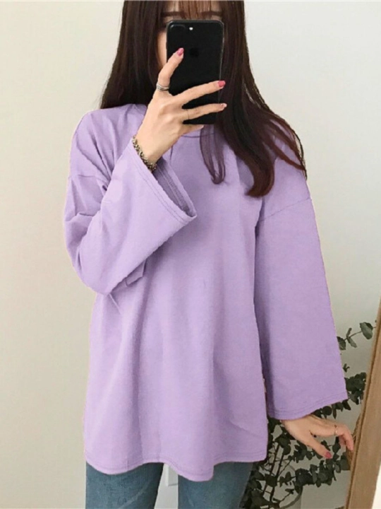 Ayollar uchun oversize longsliv, kofta - 
