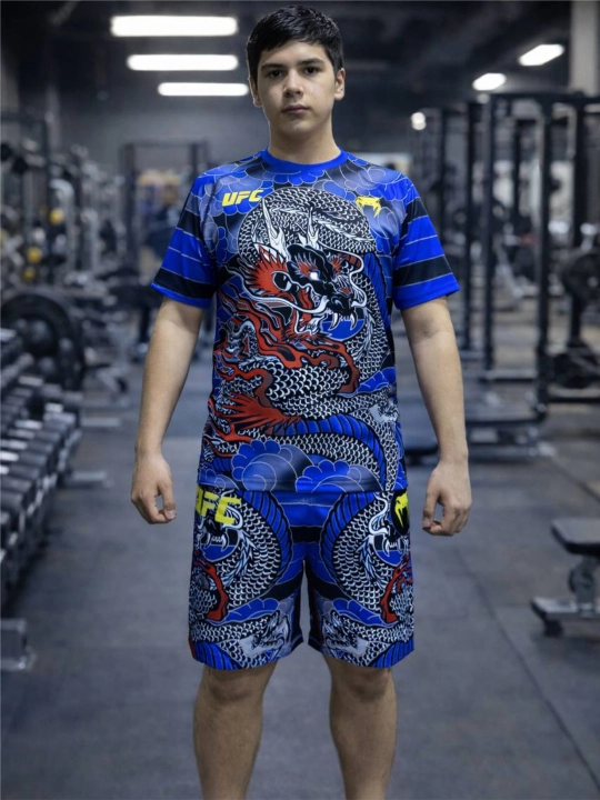 Спортивный комплект футболка + шорты для UFC или MMA - 