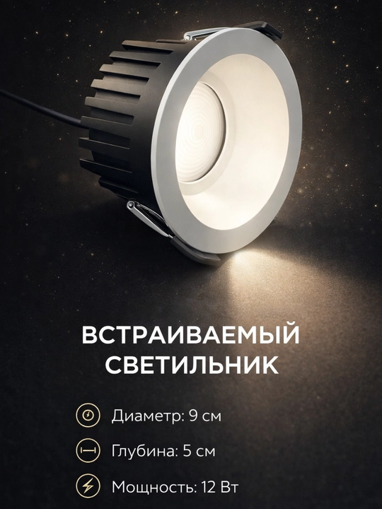 Chuqurchaga o'rnatilgan LED shift chiroqchasi - 