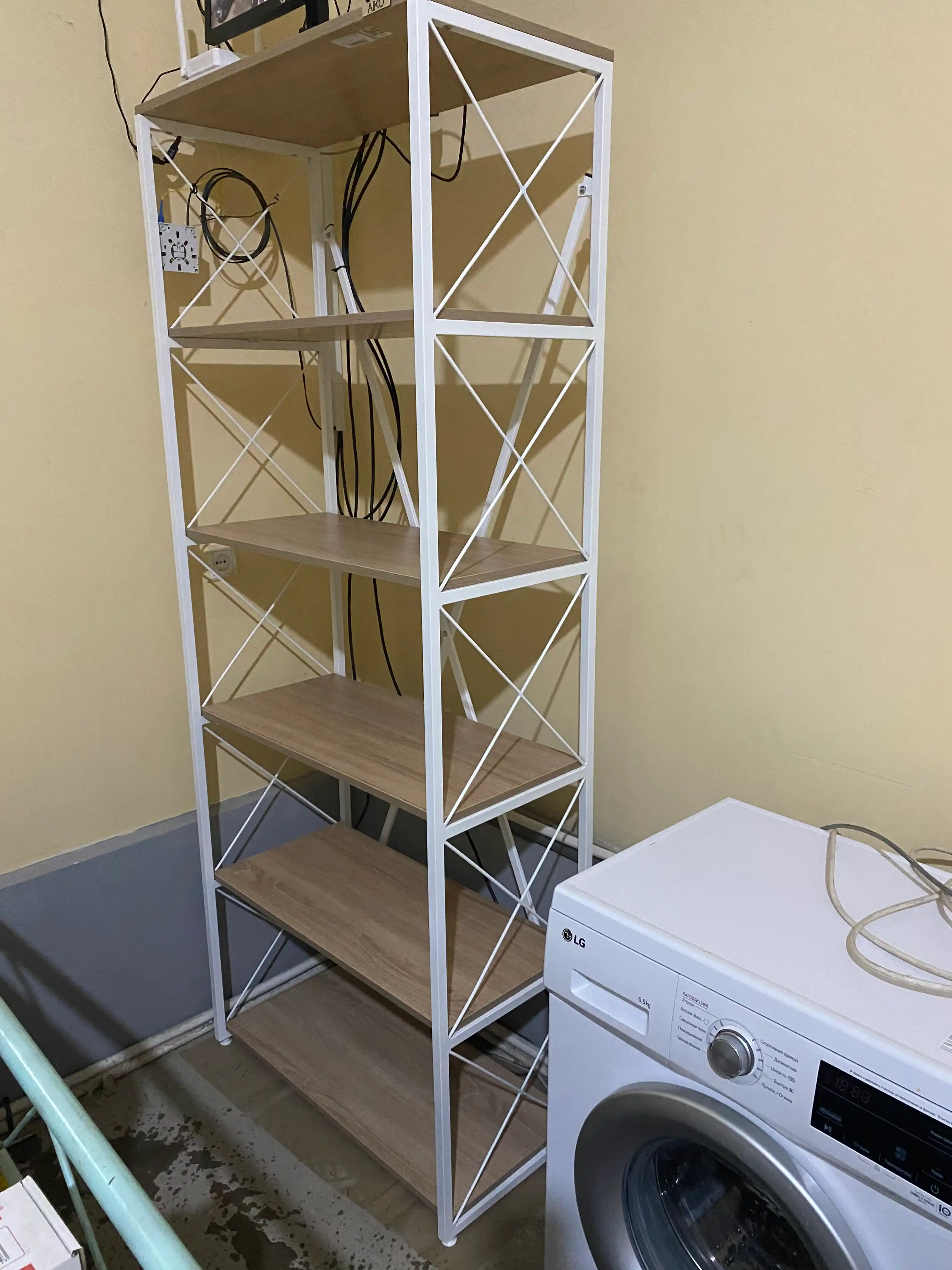 AIKO Krosses stellaj, kitob va o‘simliklar uchun taglik, lift javoni, 80 x 40 x 200 sm