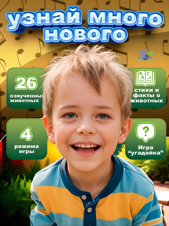 Говорящие обучающие плакаты для детей 3+