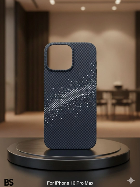 Тонкий карбоновый чехол для iPhone 16 Pro Max. Лёгкий, прочный и стильный - 