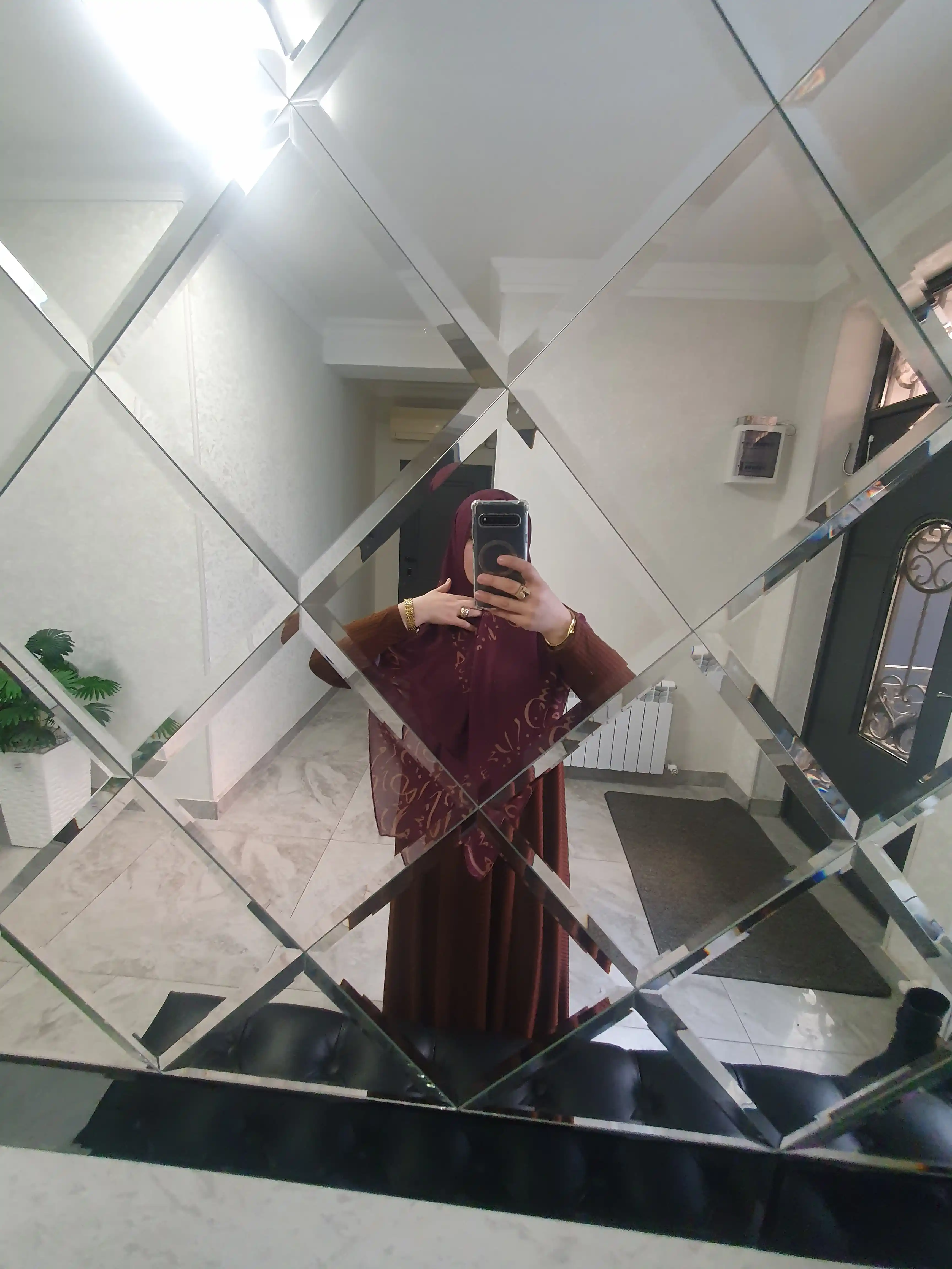 Misr ro'mol ayollar uchun, krep-shifon ro'mol 120 x 120