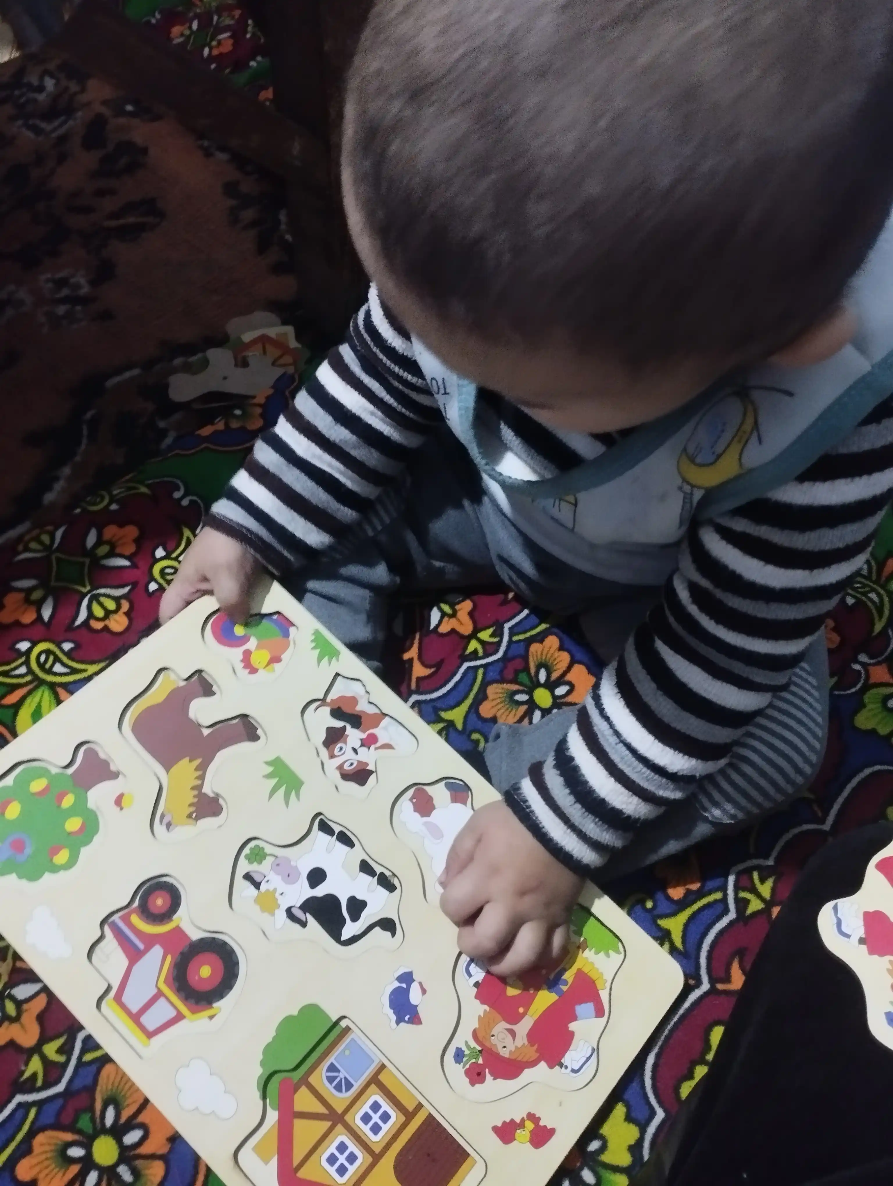 Boshqotirma bolalar uchun, montessori uslubidagi rivojlnatruvchi o'yinchoq
