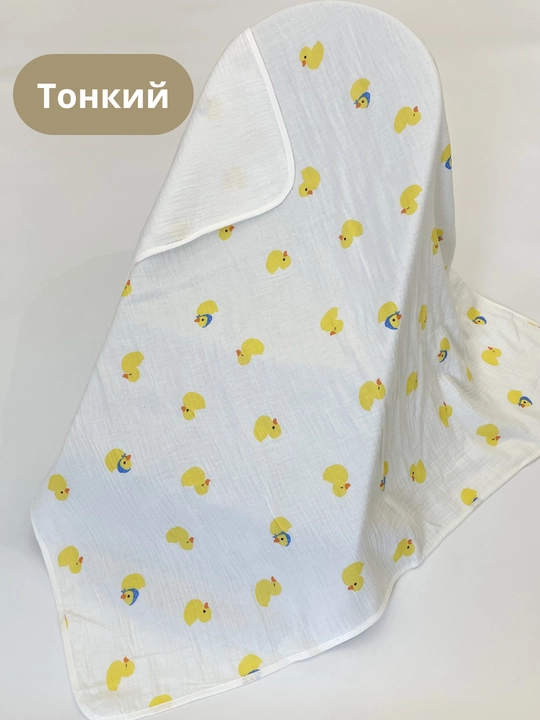 Муслиновая пелёнка для младенцев, 100% хлопок, 90 x 90