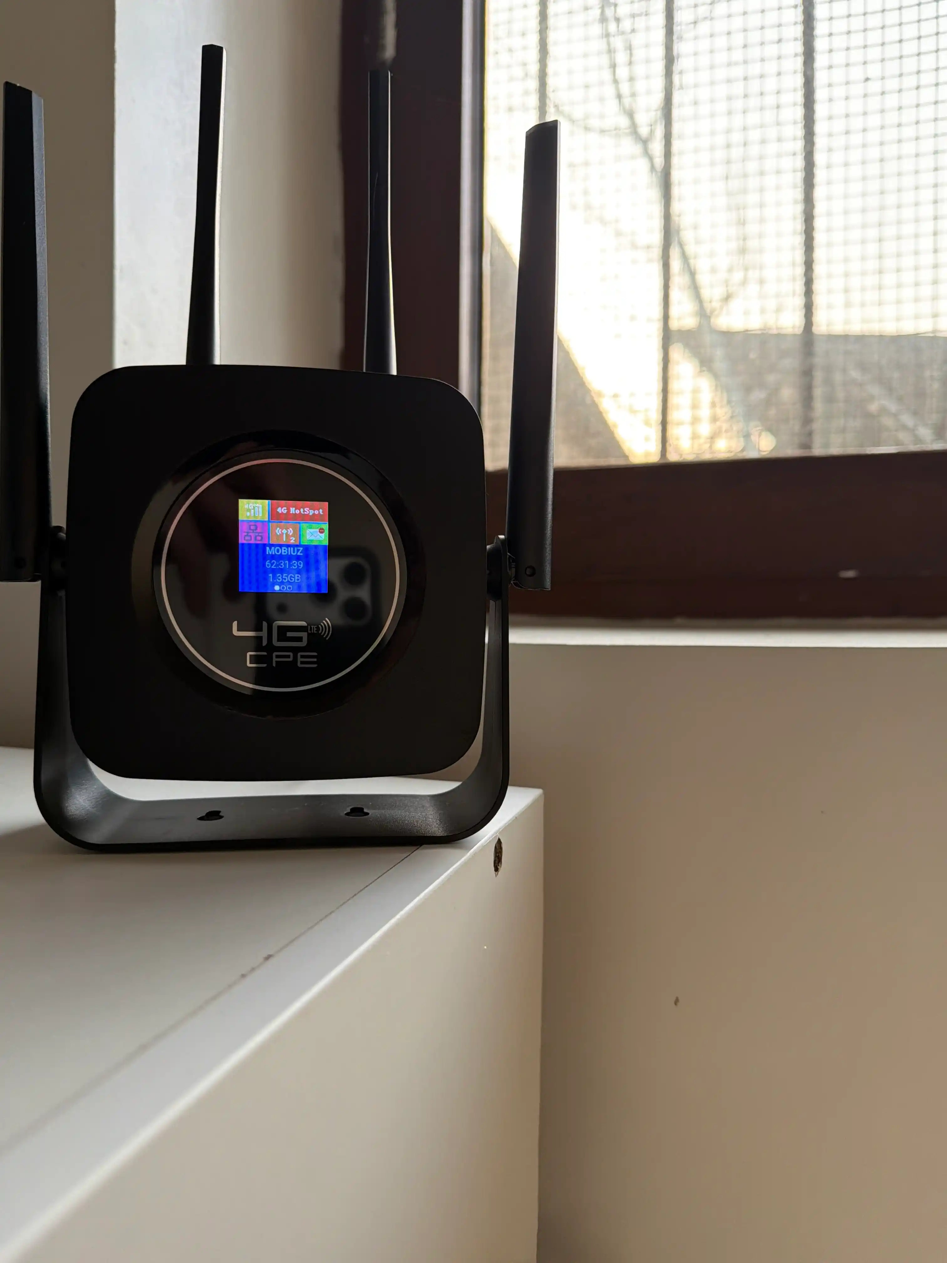 Wi-Fi роутер, модем 4G CPE-903B, со слотом для SIM-карты, 4-х антенный с аккумулятором