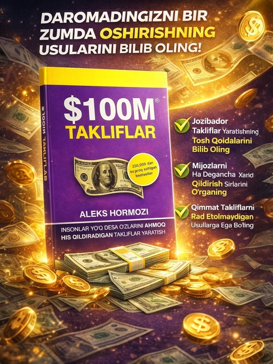 $100 M Takliflar Aleks Hormozi - 