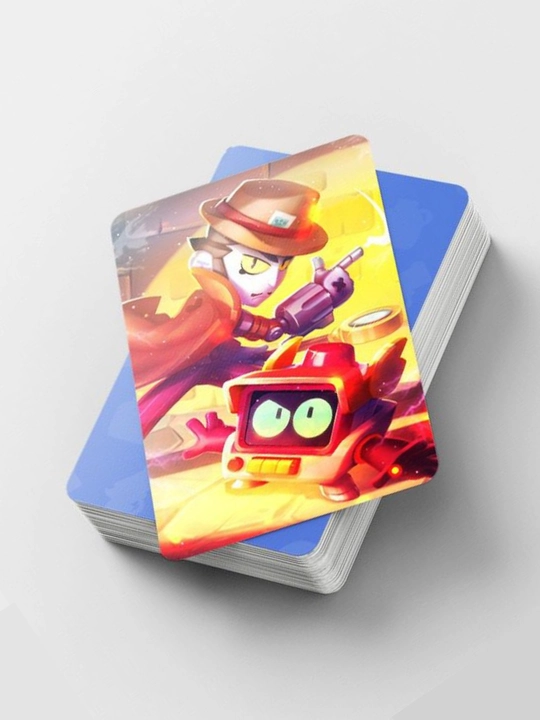 Brawl Stars kolleksion kartochkalari — rasmiy to‘plam, o‘yin kartalari (o‘lchami 85×54 mm)