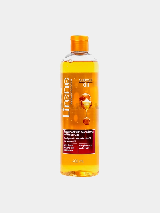 Dush uchun LIRENE geli makadamiya va monoi moylari bilan, 400 ml - 