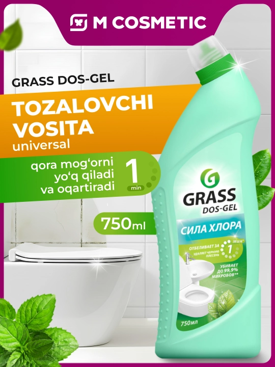 DOS GEL Universal tozalovchi gel “Yalpiz kuchi” 750 ml