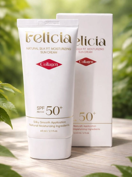 Natural Silk Fit SPF50+/PA+++ солнцезащитный крем для лица, увлажняющий, с витаминами
