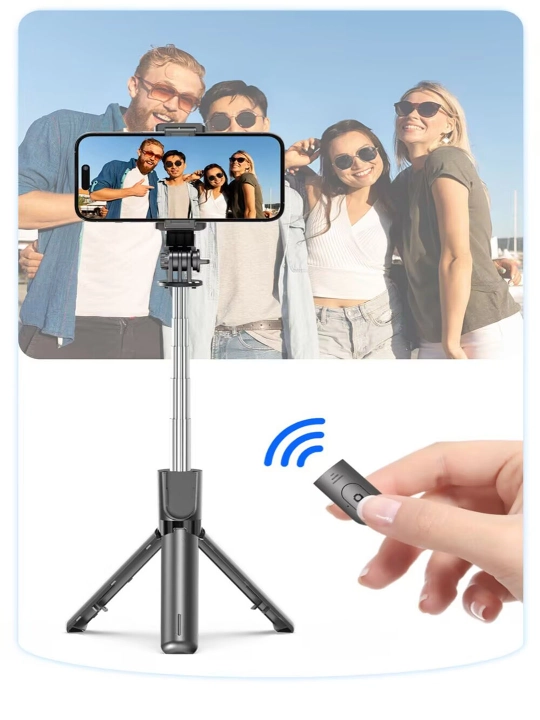 Mobil telefon selfi tayoqchasi, qo'l telefoni ushlagich tripodi