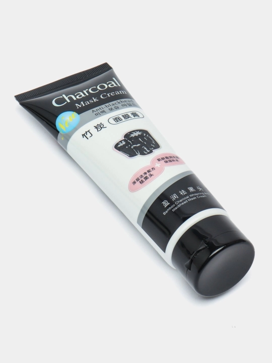 Charcoal Face Mask, черная, отбеливающая угольная маска для лица, 130 гр