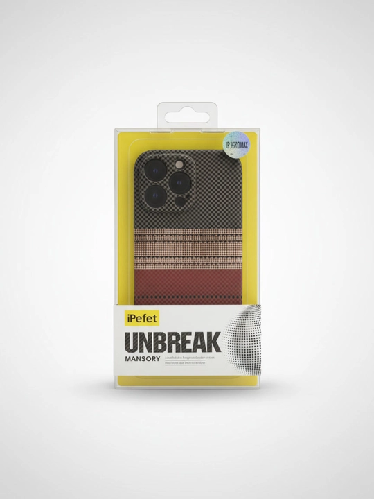 Karbon dizaynli iPhone g‘ilof – zarbaga chidamli va himoyali Case, 12-17 Pro, Pro Max - 