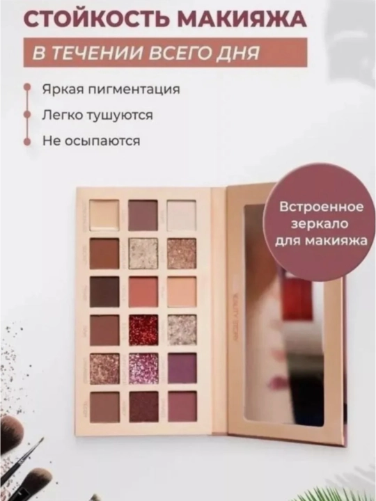 Палетка теней для век Huda Beauty The Nude Eyeshadow Palette