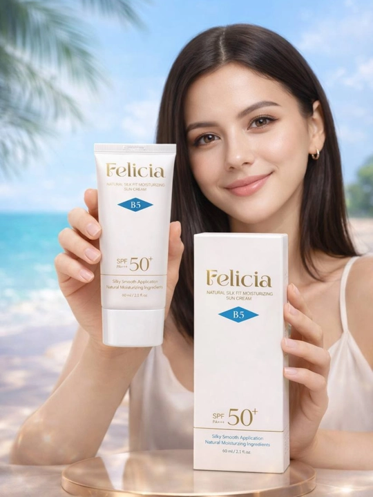 Felicia B5 Sun Cream SPF50+/PA++++ — солнцезащитный крем, 50 мл