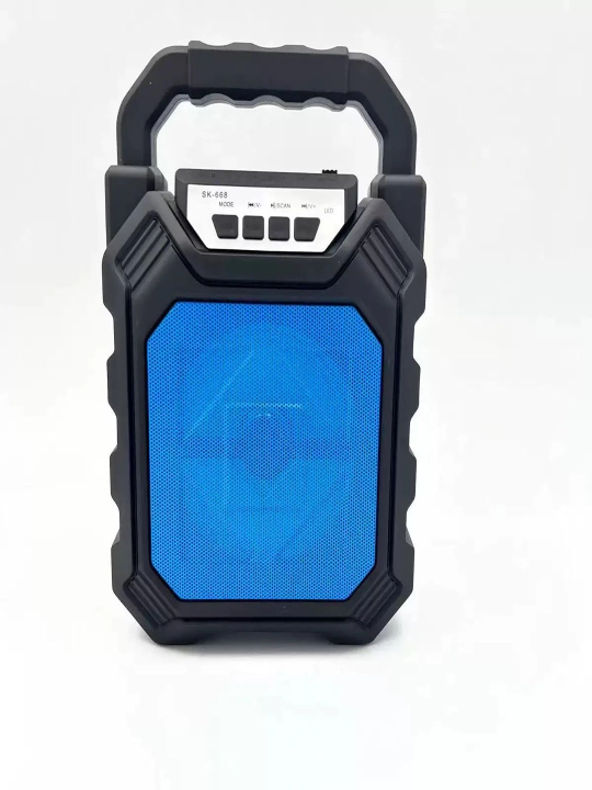 Портативный усилитель, мощные басы, bluetooth, заряжаемая батарея - 