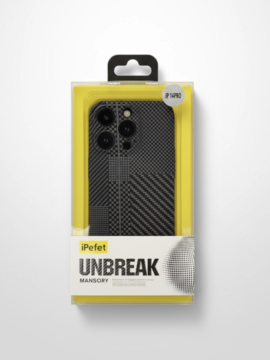 Karbon dizaynli iPhone g‘ilof – zarbaga chidamli va himoyali Case, 12-17 Pro, Pro Max