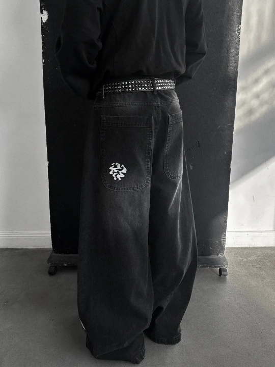 Keng jinsi shimlar to‘g‘ri trubkalar oversize y2k sk8 rap baggy jeans