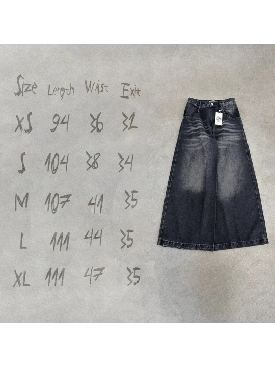 Keng jinsi shimlar to‘g‘ri trubkalar oversize y2k sk8 rap baggy jeans