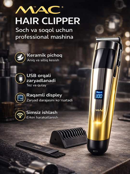 MAC Styler MC-5831 professional soch olish mashinasi - 