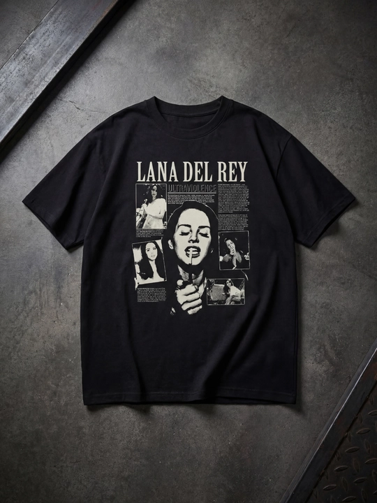 Erkaklar va ayollar uchun lana del rey futbolkasi, yoz mavsumi uchun - 
