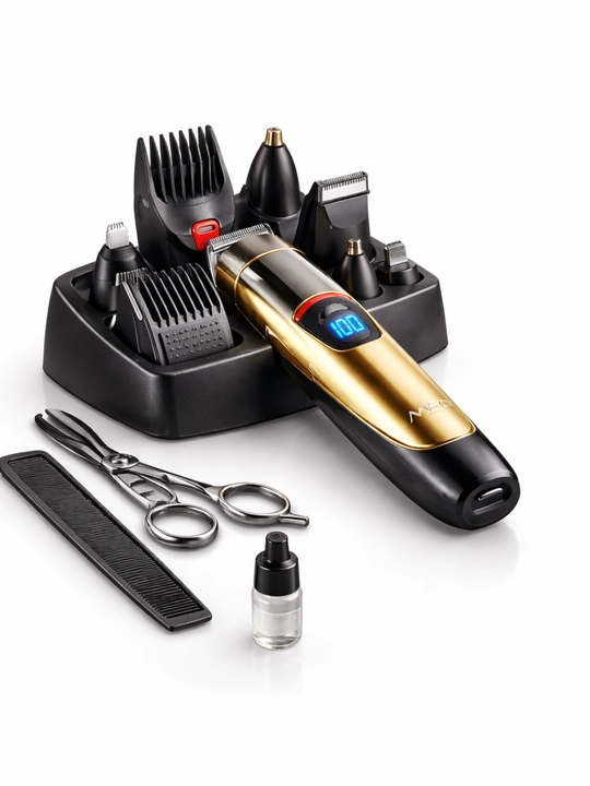 MAC MC-8012 7 in 1 Soch va Soqol Olish Mashinkasi, USB, Displeyli