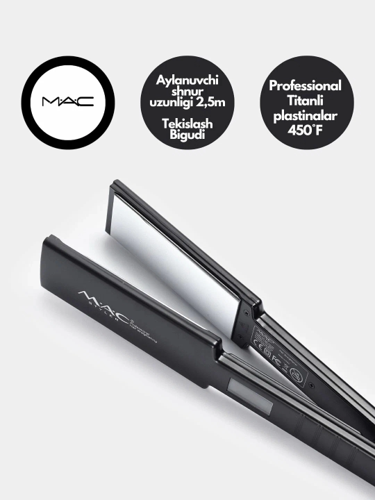 Professional dazmol, soch to‘g‘rilagich MAC Styler MC-5518A, LCD displeyli