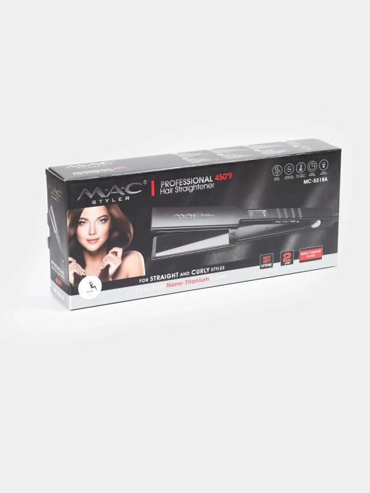 Professional dazmol, soch to‘g‘rilagich MAC Styler MC-5518A, LCD displeyli