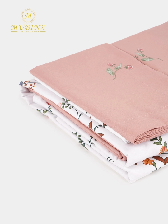 Choyshablar toplami ikki kishilik postel satin komplekt, prostina, navlichka, pododeyalnik
