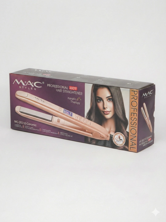 Professional soch tekislovchi dazmol MAC Styler MC-2021 Keramika, LCD displeyli