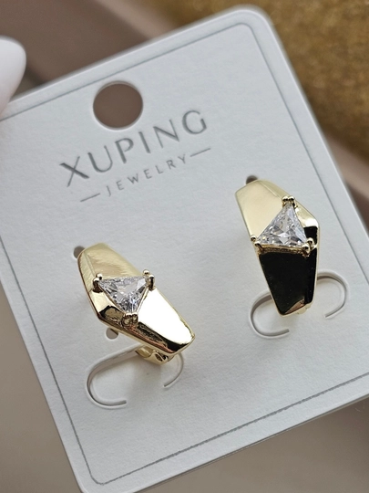 Женские серьги золотого цвета, бренд Xuping — JEWELRI-XUP002-МАРСАЛ
