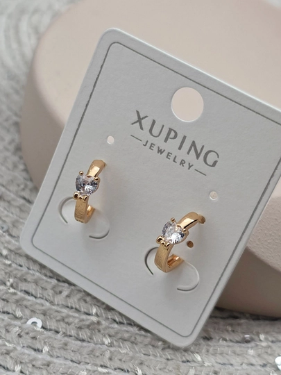 Женские серьги золотого цвета, бренд Xuping — JEWELRI-XUP002-ПРОЗР