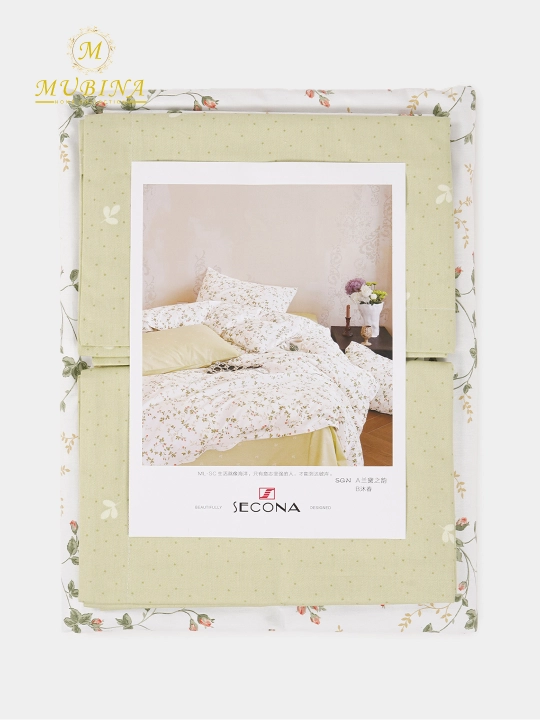 Choyshablar toplami ikki kishilik postel satin komplekt, prostina, navlichka, pododeyalnik