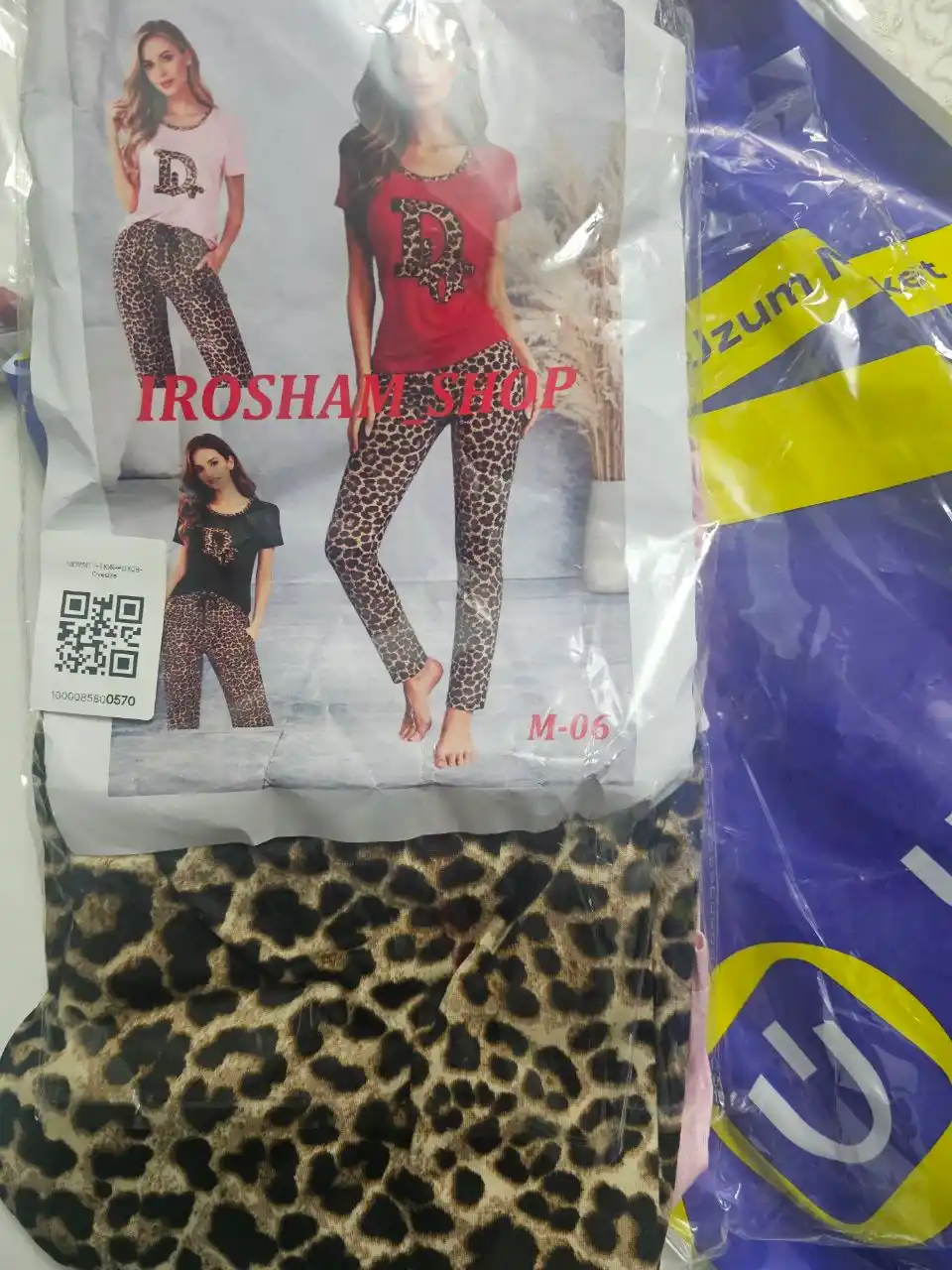 Pijama ayollar uchun, 44–50, 2 qism paxta, uy kiyimi, qulay pijama to‘plam