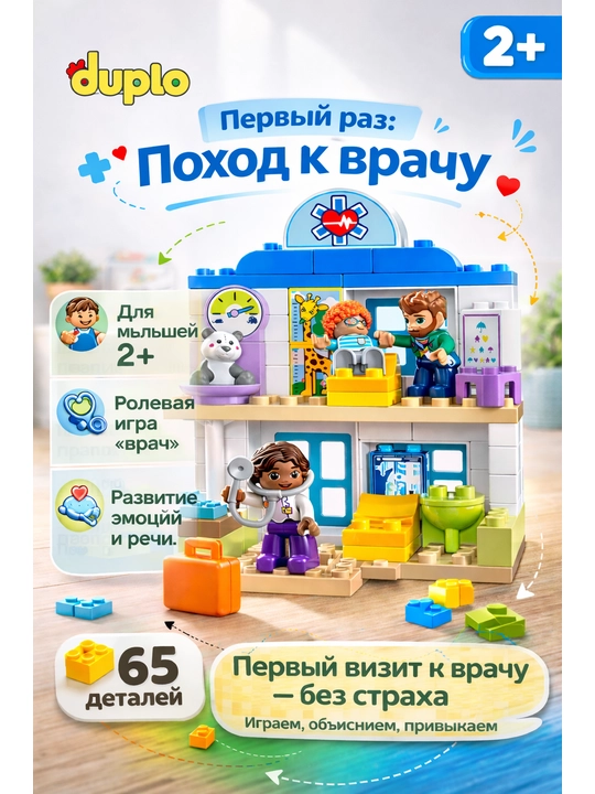 LEGO DUPLO konstruktor Shifokorga tashrif 10449 - 