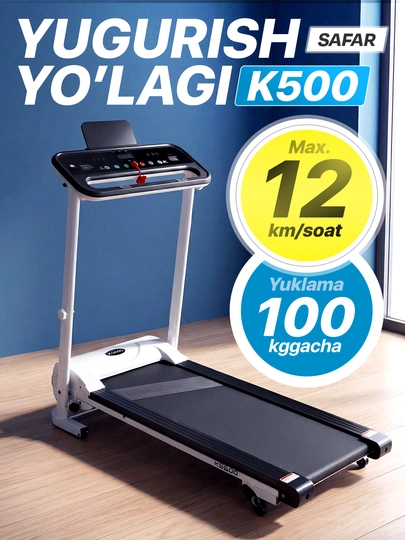 Uy uchun yig‘iladigan elektr yugurish yo‘lagi, 8-12 km-soat - 