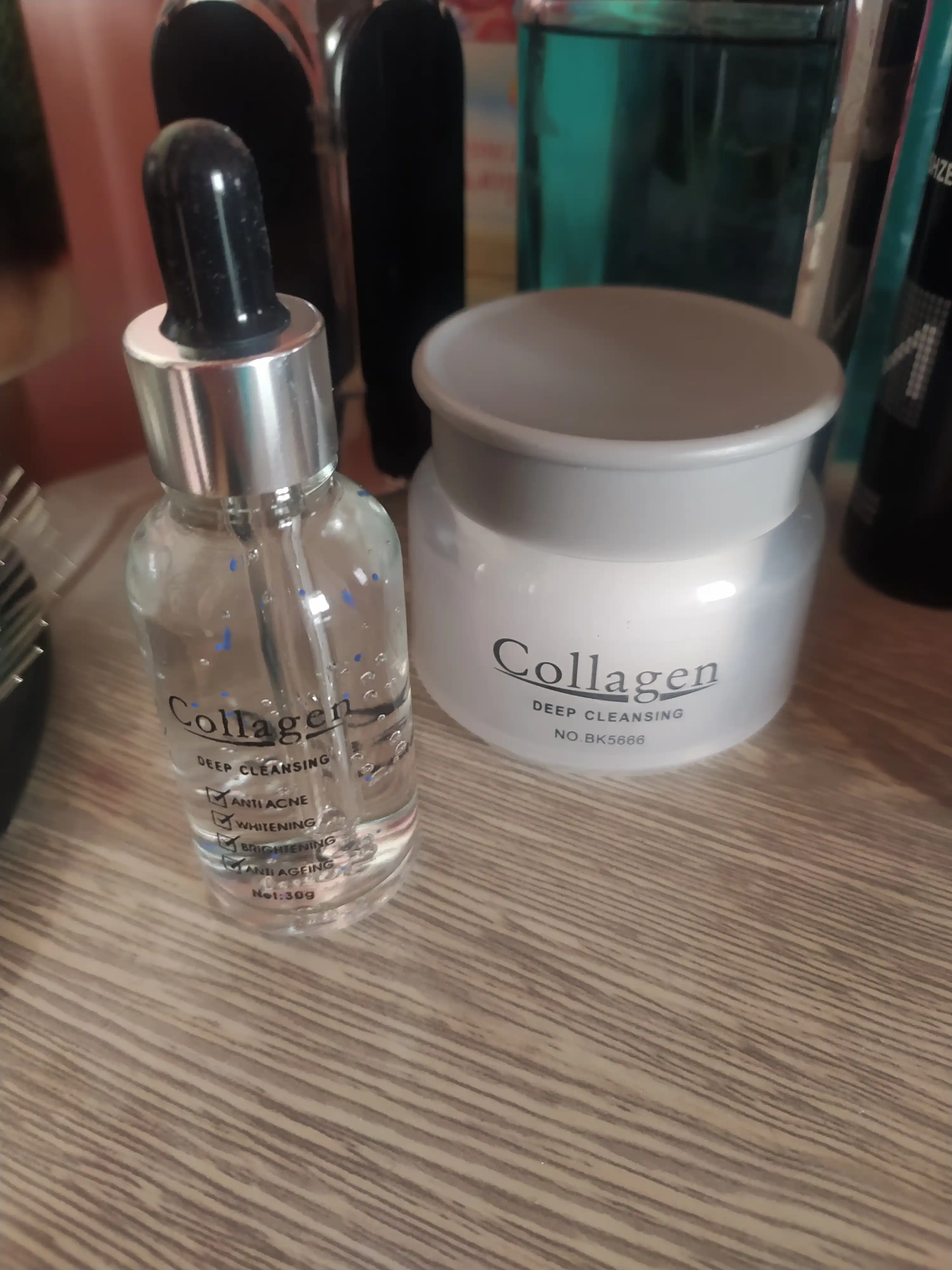 База для лица Collagen, отбеливающий, анти-акне и антивозрастной, 4 в 1, 30 г