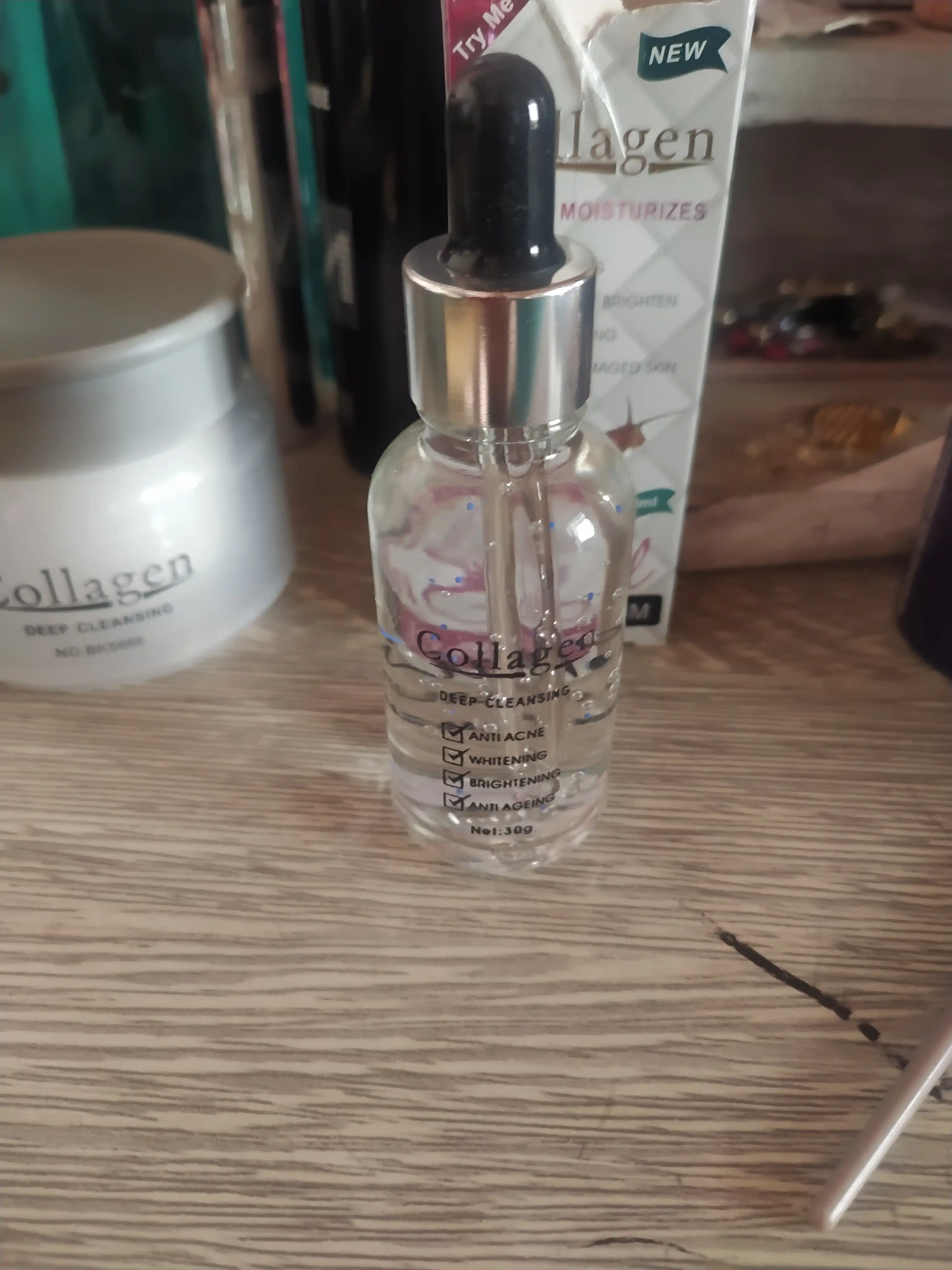 База для лица Collagen, отбеливающий, анти-акне и антивозрастной, 4 в 1, 30 г