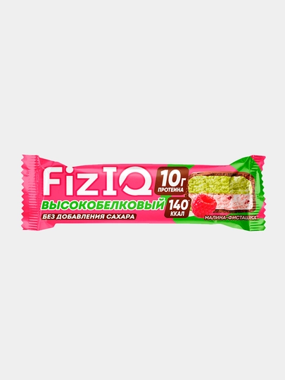 Протеиновый батончик FizIQ со вкусом малины, без сахара, 50 г — NOBILE-ШОК11