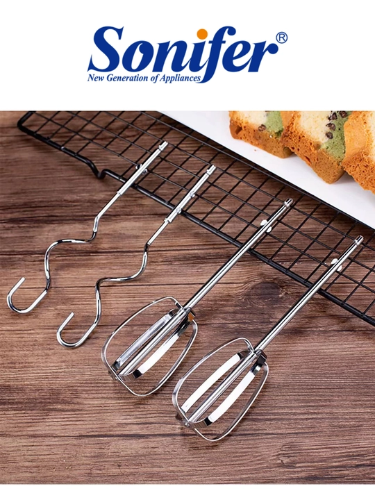 Qo‘l mikseri Sonifer SF-7023, 500W, podstavkali, 2 ta nasadka, 5 tezlik